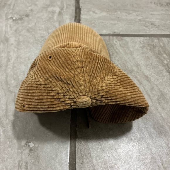 Ralph Lauren Corduroy Polo Player Baseball Cap in Brown - Picture 4 of 8